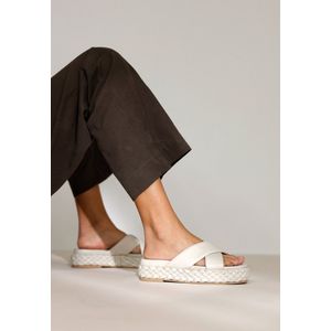 Shabbies Shs1365 offwhite dames slippers