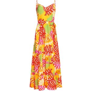 Smashed Lemon Maxi Jurk - Felgekleurde Bloemenprint