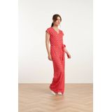 Smashed Lemon - 25039 - Jumpsuit - Roze/Rood - 80% Rayon