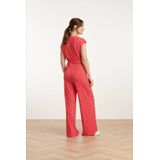 Smashed Lemon - 25039 - Jumpsuit - Roze/Rood - 80% Rayon