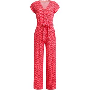 Smashed Lemon - 25039 - Jumpsuit - Roze/Rood - 80% Rayon