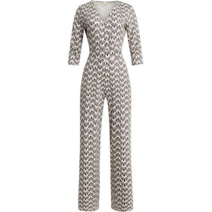 Smashed Lemon - 25061 - Jumpsuit - Zwart-witte Schelpenprint