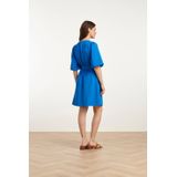 Smashed Lemon 25152 balloon sleeve kort jurkkobalt |