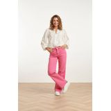 Smashed Lemon - 25207 - Denim Straight Jeans - Roze