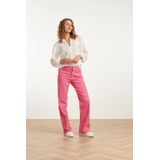 Smashed Lemon - 25207 - Denim Straight Jeans - Roze
