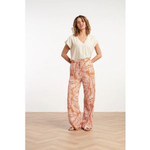 Smashed Lemon - 25354 - Broek - Brique en Off-White - Bladprint