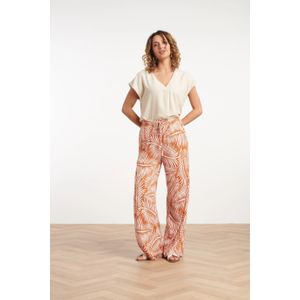 Smashed Lemon - 25354 - Broek - Brique en Off-white - Bladprint