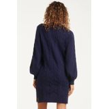 Smashed Lemon - Gebreide Jurk - Cognac - Knie-lengte - Losvallend Model