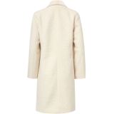 Smashed Lemon - Bouclé Jas - Off-white - Met Parelmoerknopen