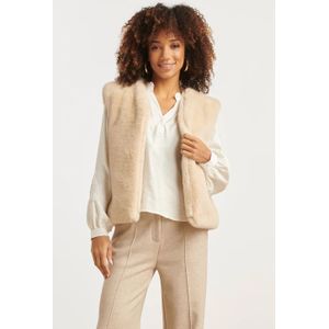 Smashed Lemon Imitatiebont gilet in zand |