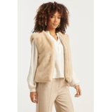 Smashed Lemon Imitatiebont gilet in zand |