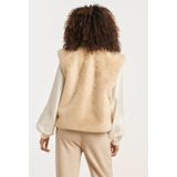 Smashed Lemon Imitatiebont gilet in zand |