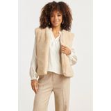 Smashed Lemon Imitatiebont gilet in zand |