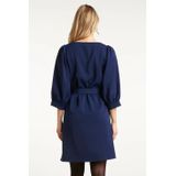 Smashed Lemon Damesmarineblauwe korte jurk |
