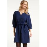 Smashed Lemon Damesmarineblauwe korte jurk |