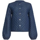 Smashed Lemon Jeansjack van donkerblauw denim |