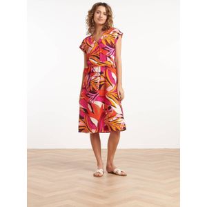 Smashed Lemon - Zomerjurk - Rood - Korte Mouwen - V-hals