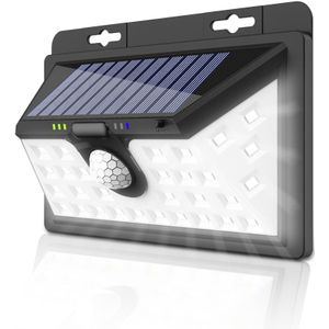Chizao Tuin Licht Zonne-energie Outdoor Wandlamp Hoge Helderheid Pir Motion Sensor 3 Verlichting Modes IP65 Waterdicht
