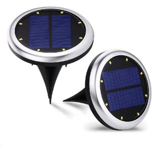 LumiParty 8Leds Solar Hoge Helderheid Ondergrondse Bestrating Licht Begraven Lampen LED Tuin Gazon Licht Outdoor Solar Tuin Licht