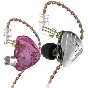 Kz Zsx Metal Koptelefoon 5BA + 1DD Hybride Technologie 12 Driver Hifi Bass Oordopjes In Ear Monitor Speaker Noise Cancelling headset