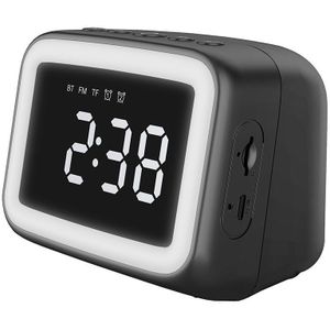 Multi Function Draadloze Bluetooth 5.0 Led Spiegel Display Wekker Fm Radio Tf Muziekspeler Thuis Tafeldecoratie