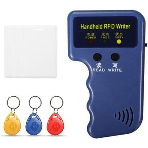 Handheld 125 KHz RFID Duplicator Copier Schrijver Programmeur Reader + Toetsen + Kaarten EM4305 T5577 Herschrijfbare ID Keyfobs Tags Card