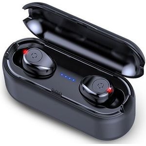 Draadloze Hoofdtelefoon Tws Bluetooth 5.0 Koptelefoon Met Microfoons Sport Waterdichte Headsets 2200Mah Opladen Case Muziek Oordopjes
