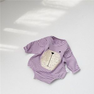 Milancel Baby Bodysuit Beer Stijl Pasgeboren Baby Kleding Gestreepte Baby Meisjes Jumpsuit Peuter Jongens Bovenkleding