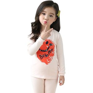 Kinderen Kid 'S Babys Meisje Leuke Zoete Grote Glimlach Letters Print Lange Mouwen Pyjama Sets Nachtkleding Nachtkleding Outfits