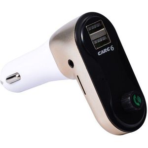 Handsfree Draadloze Bluetooth Fm-zender met AUX Modulator Carkit MP3 Speler TF SD USB LCD Auto Accessoires Dual USB lader