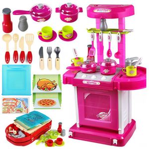 1Set Draagbare Elektronische Kinderen Kids Keuken Koken Meisje Speelgoed Fornuis Play Set