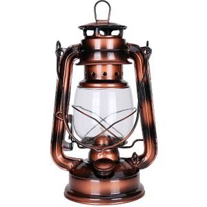 25 cm Iron Antiek Brons Olie lantaarns (Cover) nostalgische Draagbare Outdoor Camping Lamp Lekvrije Seal Outdoor Camping Lichten