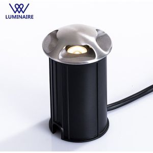 VW waterdichte vloer licht 304 rvs ip67 deklicht AC85-265v 1 W 110lm Inground Uplight grondspot led Tuin verlichting