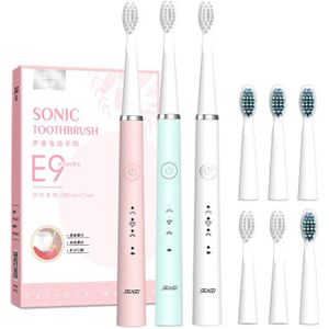 Seago Sonische Elektrische Tandenborstel Oplaadbare Automatische Tandenborstel Elektrische Tanden Borstel Voor Volwassen Met 6 Opzetborstels Waterdicht