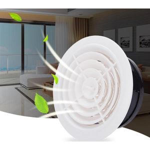 1 Pc 3/4/5/6 Inch Louvre Ventilatierooster Ventilator Outlet Ronde Plafond Badkamer Air Indoor muur Cooling Mount Vents Verse P8B7