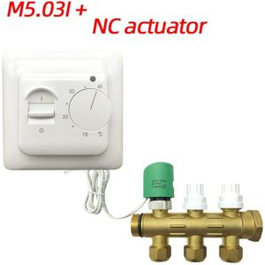 M5 3A Met No/Nc Actuator Minco Warmte Water Vloerverwarming Klep Handmatig Kamerthermostaat Warme Vloer Water Warmte actuator Controller