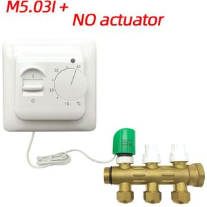 M5 3A Met No/Nc Actuator Minco Warmte Water Vloerverwarming Klep Handmatig Kamerthermostaat Warme Vloer Water Warmte actuator Controller