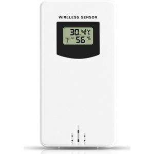 Digitale Temperatuur En Vochtigheid Draadloze Sensor Meter Hygrometer Elektronische Thermometer Indoor/Bovenste Met Weerstation