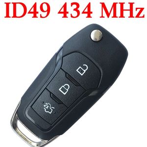 Na-Markt 434 MHz 3 Knoppen Proximity Flip Remote Key voor Ford ~ -ID49