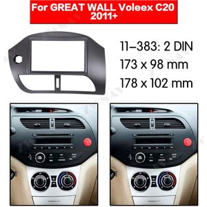 Radio Facia Voor GROTE MUUR Voleex C20 + 2DIN Beugel dvd-speler Fascia Car Stereo Radio Installatieprocedure Dash