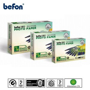 Befon 4X6 4R 3R 5R 6R A7 A4 Hoge Glossy Photo papier Inkjet Printer Photo Printing Papier Fotografische 50 100 vellen 260gsm