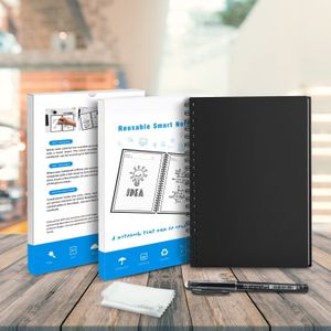 Uitwisbare Notebook Papier Herbruikbare Smart Wirebound Notebook Cloud Storage Flash Opslag App Verbinding Notepad Gevoerd Met Pen