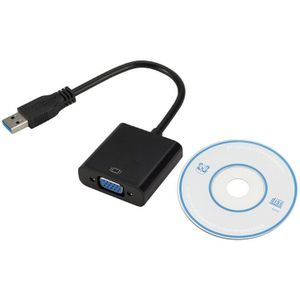 Grwibeou Usb 3.0 Naar Vga Adapter Externe Videokaart Multi Display Adapter Voor Win 7/8/10 Desktop Laptop Pc monitor Project Hdtv