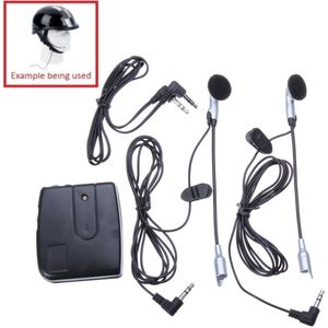 2 Manier Motorfiets Helm Intercom Headset Communicatiesysteem Interphone Intercomunicador Oortelefoon MP3 Ingang