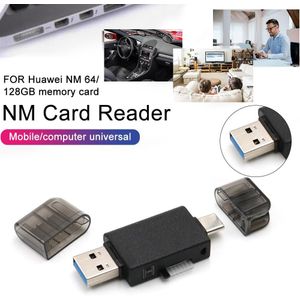Nm Kaart Nano Geheugenkaart Voor Huawei Mate20/P30 Pro 128 Gb 90 Mb/s Nm-Kaart Met USB3.0 Gen 1 Type-C Dual Gebruik Tf/Nm Kaartlezer