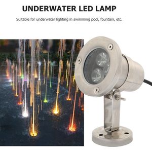 Onderwater Led Fontein Verlichting IP65 Waterdicht Zwembad Vijver Lamp Warm Wit Lampen Hoge Helderheid Laag Stroomverbruik