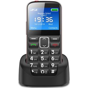 2G Grote Knop 1000Mah Geluid Loundly Mobiele Telefoon Voor Ouderen Unlocked Senior Met Sos Engels Toetsenbord