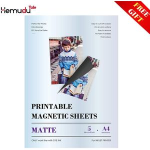 A4 Matte Magnetische Inkjet Sticker Fotopapier Voor Inkjet Printer
