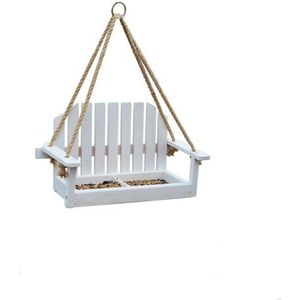 Veld vogel feeder Outdoor patio accessoires Retro stoel Swing Vogel feeder outdoor Opknoping Handgemaakte houten Creatieve duif