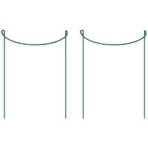 2 Stuks Halfronde Groene Plant Grond Bloem Stand Eenvoudige Ondersteuning Bloem Plank Hortensia Ondersteuning Frame